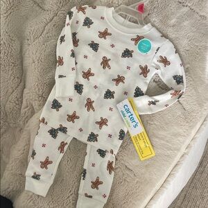 Carter's Festive Gingerbread Pajama Set